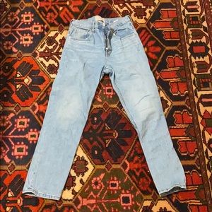 Everlane - very light wash - high rise - jeans